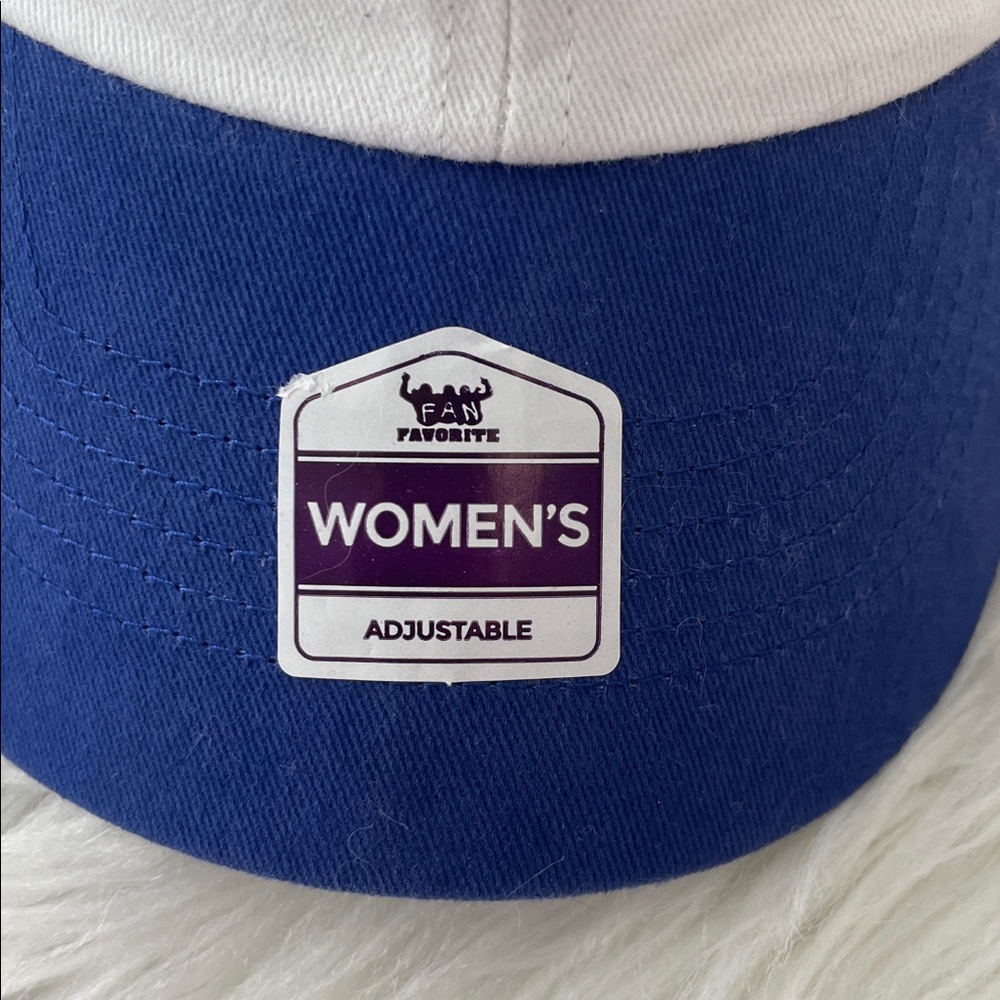 NWT Blue Jays blue white Sequin Logo adjustable cap hat - Picture 4 of 13